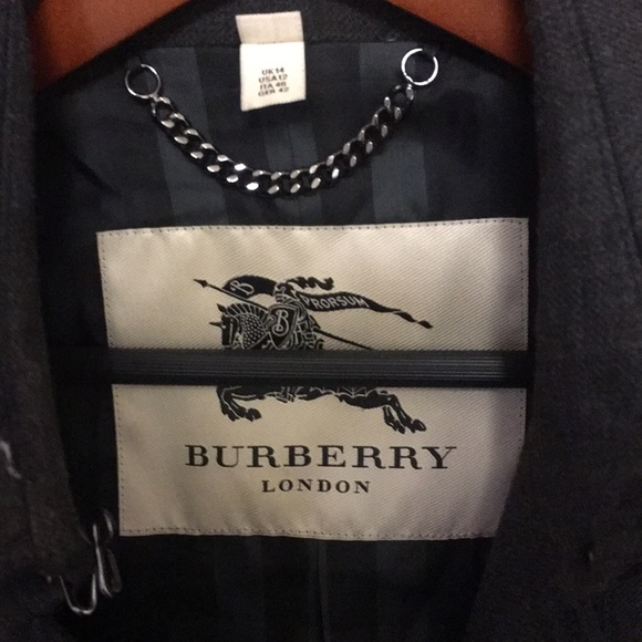 Dark grey Burberry trench coat - Picture 2 of 3